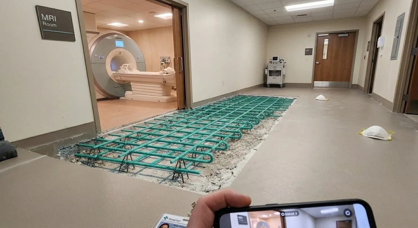GFRP in Hospital MRI Areas